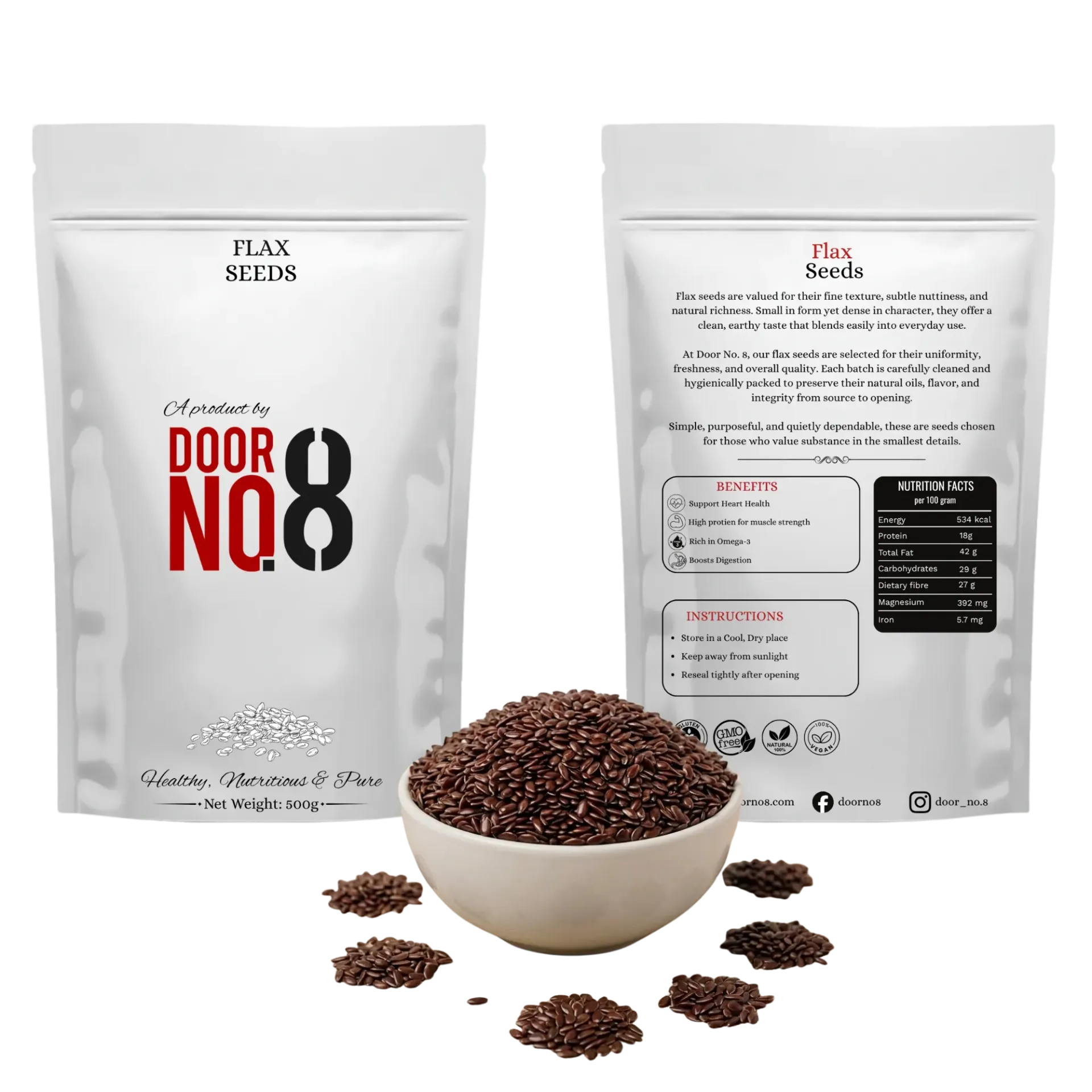 Flax Seeds (500 Grams)