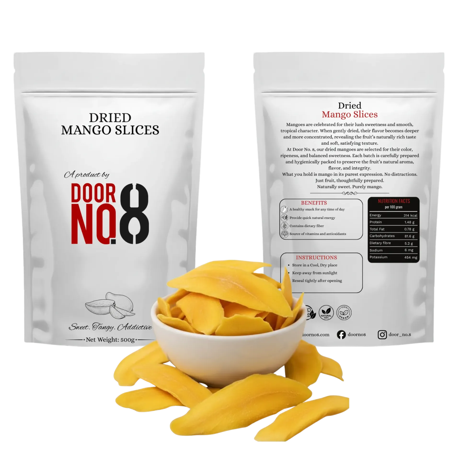 Dried Mangoes (500 Grams)