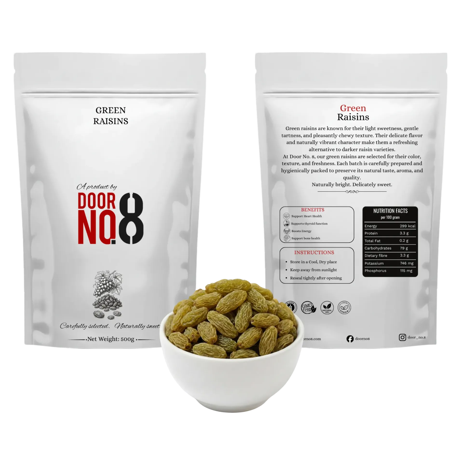 Green Raisins (500 Grams)